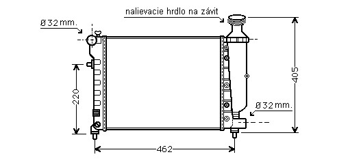 Chladič vodný 16.017