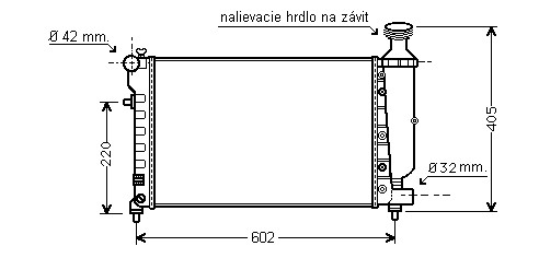 Chladič vodný 16.018