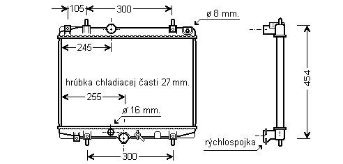 Chladič vodný 16.078