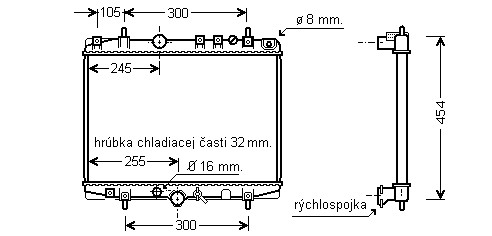 Chladič vodný 16.079