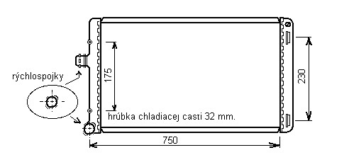 Chladič vodný 18.056