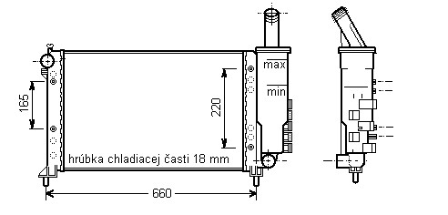 Chladič vodný 18.078