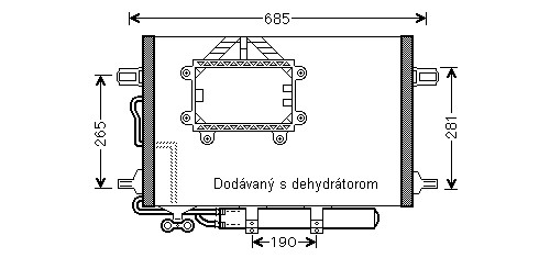 Kondenzátor klimatizácie 24.539