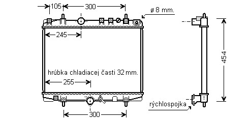 Chladič vodný 28.068