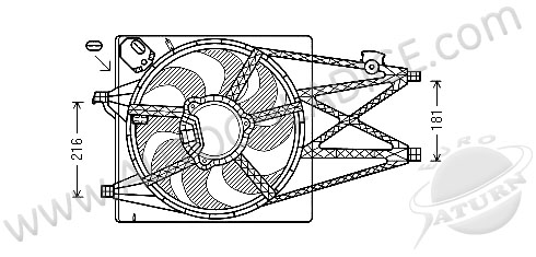 Ventilátor chladenia 81.037