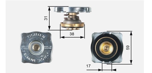 Pretlakový ventil/zátka PV.016